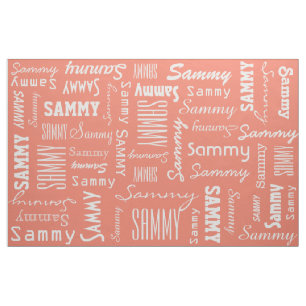 Custom Name & Colour fabric