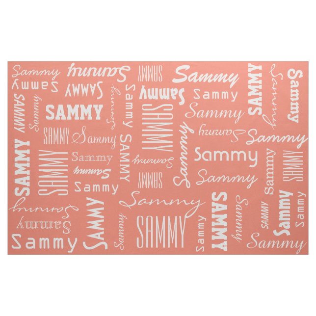 Custom Name & Colour fabric (Yard)