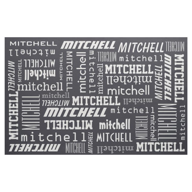 Custom Name & Colour fabric (Yard)