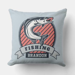 Custom name & colour Fisher throw pillows