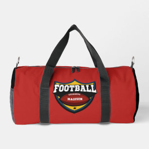 Custom name & colour Football Duffle Bag