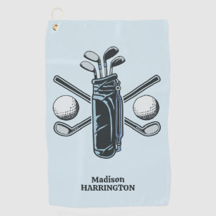 Custom Name & Colour Golf Towel