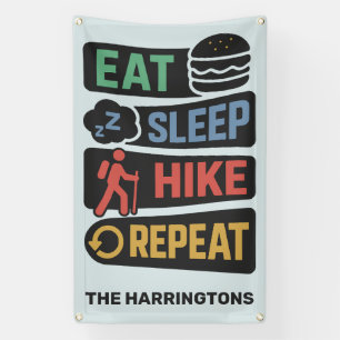 Custom Name & Colour Hiking Banner