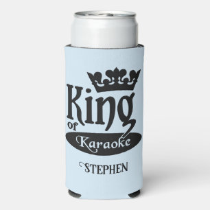 Custom Name & Colour King of Karaoke Seltzer Can Cooler