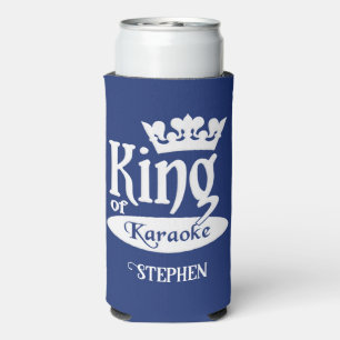 Custom Name & Colour King of Karaoke Seltzer Can Cooler