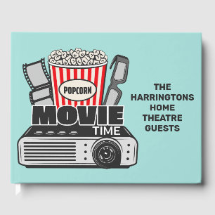 Custom Name & Colour Movie Guest Book