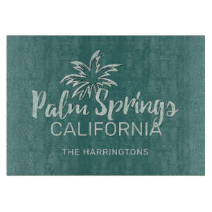 Custom Name & Colour Palm Springs California Cutting Board
