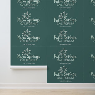 Custom Name & Colour Palm Springs California Wallpaper