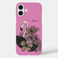 Custom Name & Colour Pink Flamingo