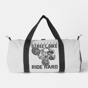 Custom name & colour Street Bike Duffle Bag
