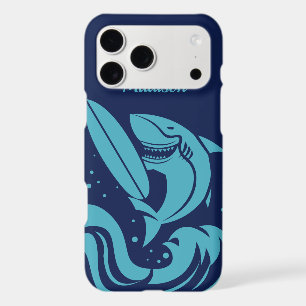 Custom name & colour Surfer Shark phone cases