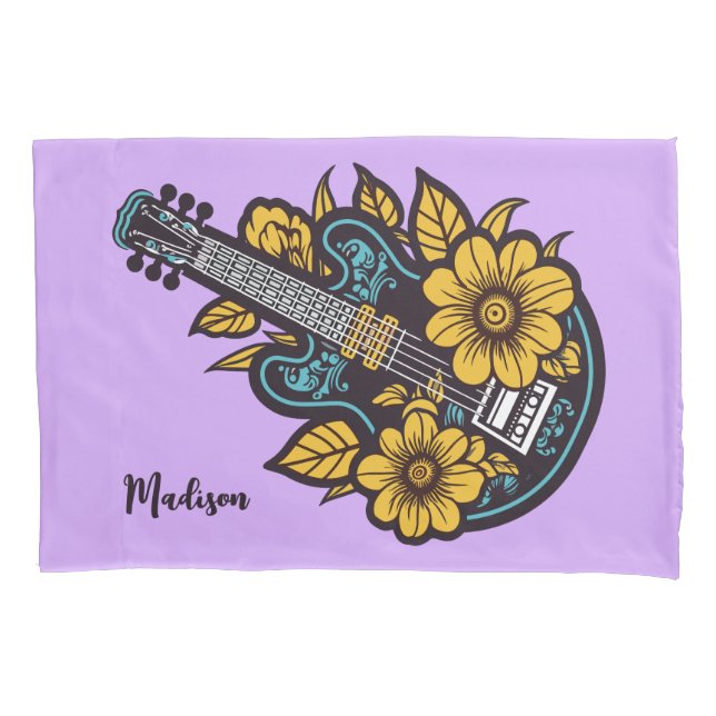 Custom Name & Colour Ukulele Pillowcase (Front)