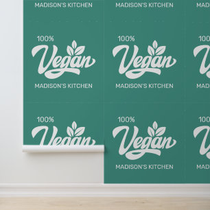 Custom Name & Colour Vegan Wallpaper