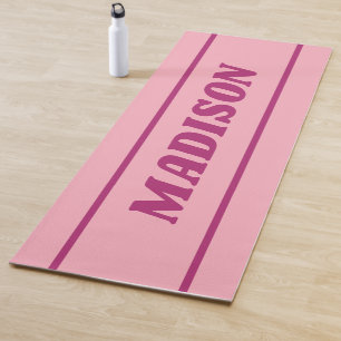 Custom name & colour yoga mat