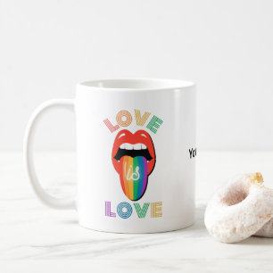 Custom Name Colourful LGBTQ Pride Month Coffee Mug