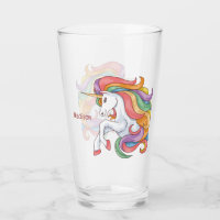 Custom Name Colourful Unicorn