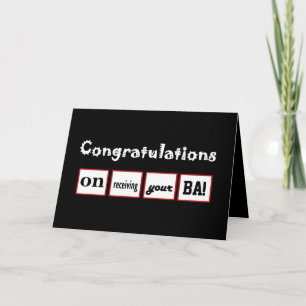 CUSTOM NAME Congratulations - Bachelor's Degree Card