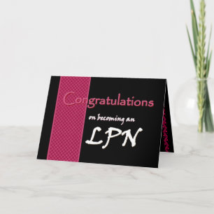 CUSTOM NAME Congratulations - LPN Card