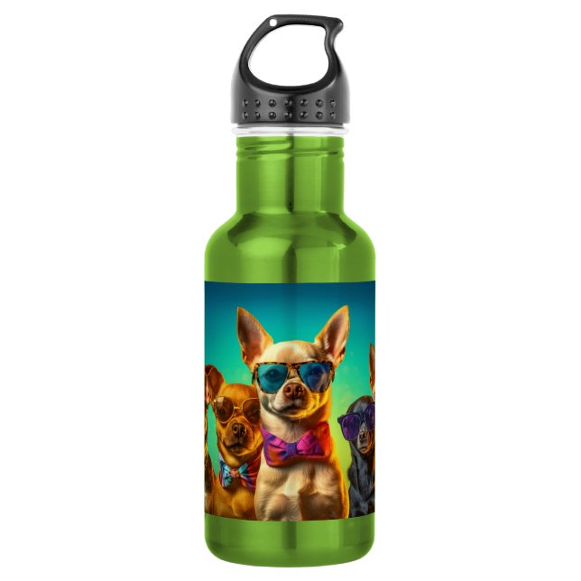 Custom Name Cool Dogs 532 Ml Water Bottle (Front)