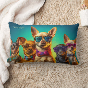 Custom Name Cool Dogs Lumbar Cushion