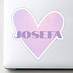 Custom Name Cool Lilac Heart Shape Trendy Stylish