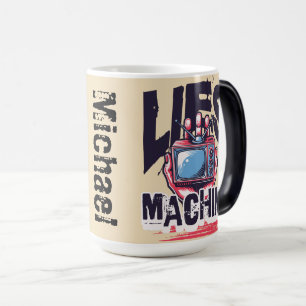 Custom name Cool retro artwork Graphic televison Magic Mug