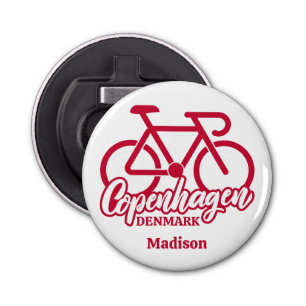 Custom Name Copenhagen Denmark Bottle Opener