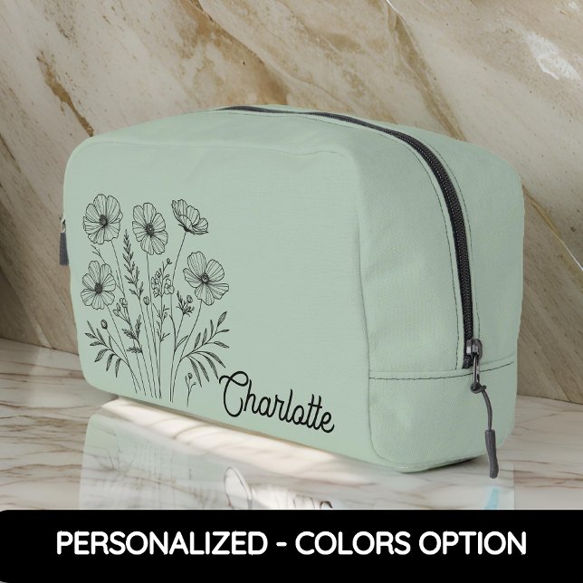 Custom Name Cosmetic Bag - Birthday Gift for Her (birthday gift for her, gift for women, toiletry bag for girl, coworker gift, boss gift, besties gift)