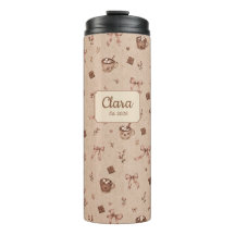 Custom Name Cosy Cocoa Hot Chocolate Pattern Gift