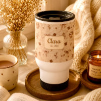 Custom Name Cosy Cocoa Hot Chocolate Pattern Gift