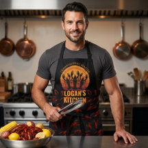 Custom Name Crawfish Master Chef Gift for Men