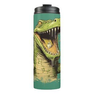 Custom Name Crocodile Thermal Tumbler