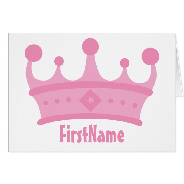 Custom Name Crown (Front Horizontal)
