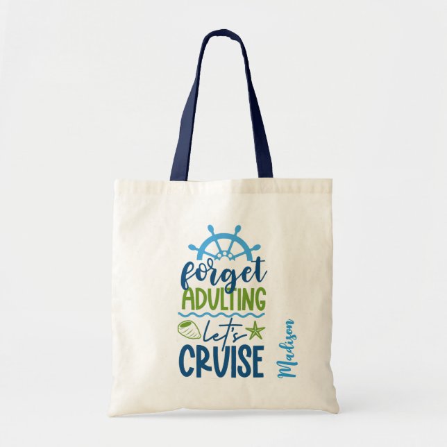 Custom Name Cruise Tote Bag (Front)