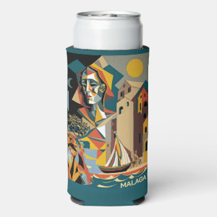 Custom Name Cubist Malaga Seltzer Can Cooler