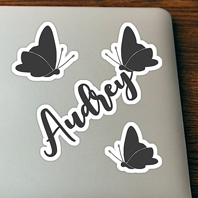 Custom Name Cute Black Butterflies Graphic Sweet  (Creator Uploaded)