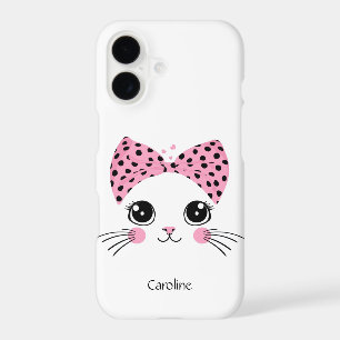 Custom Name Cute Cat Face