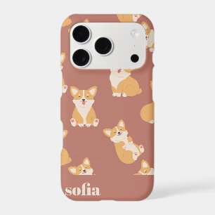 Custom Name Cute Corgi Pattern for Dog Lover