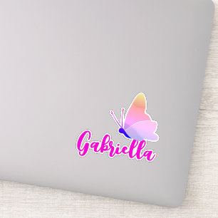 Custom Name Cute Rainbow Butterfly Graphic Sweet