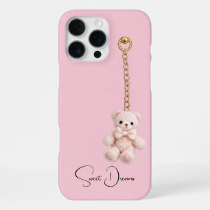Custom Name Cute Teddy iPhone 16 Pro Max Case