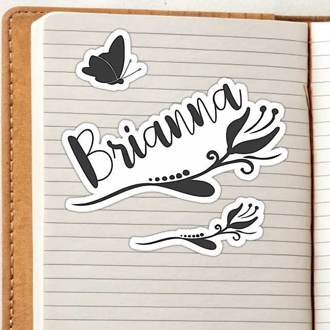 Custom Name Cute Tulip Flower and Butterfly Sweet (Creator Uploaded)