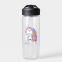 Custom Name Cute Unicorn Rainbow