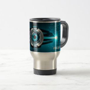 Custom Name Cyber Circuit Eye Travel Mug