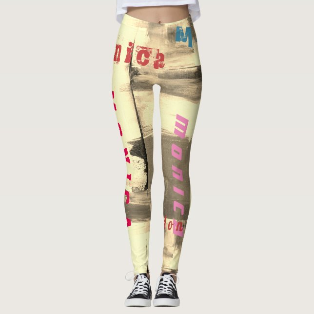 Custom Name Dance Leggings (Front)