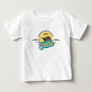 Custom Name Date Matching Family Cruise Vacation Baby T-Shirt