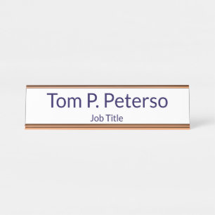 Custom Name Desk Name Plate for Office Decor