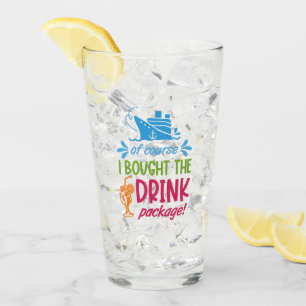 Custom Name, Destination & Year Cruise Drinks Glass