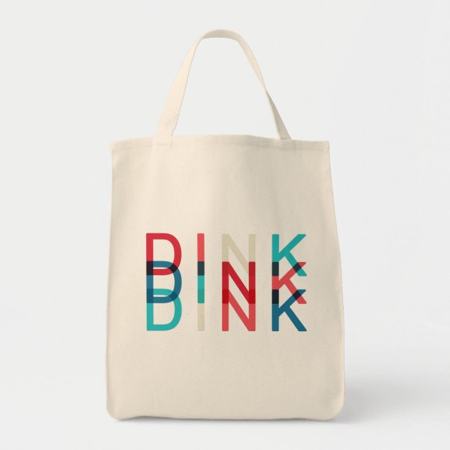 Custom Name Dink Personalised Pickleball Game Team Tote Bag (Front)