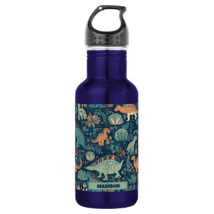 Custom Name Dinosaur Pattern 532 Ml Water Bottle