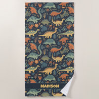 Custom Name Dinosaur Pattern